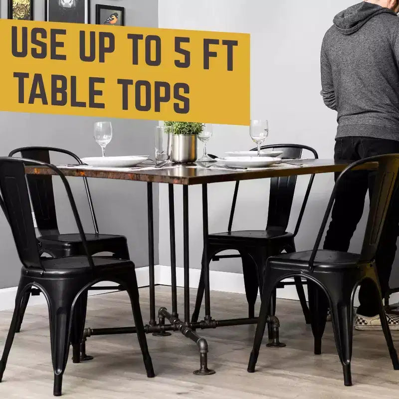 Table de cuisine Blackjack de PIPE DECOR