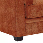 Christopher Knight Home Sany Canapé moderne 3 places en chenille de 212 cm avec accoudoirs évasés et coussins