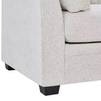 Christopher Knight Home Sany Canapé moderne 3 places en chenille de 212 cm avec accoudoirs évasés et coussins