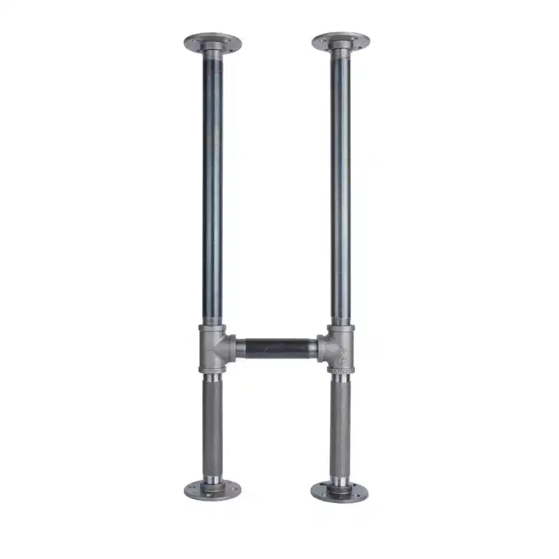 Pipe Decor 1 in. Heavy Duty H Round Flange Desk Support Leg - 1 Leg