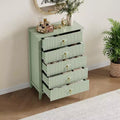 COZONY 42.9 Tall Fluted 5-Drawer Dresser, Modern Wood Chest of Drawers for Bedroom, Storage Organizer Cabinet for Living Room, Hallway