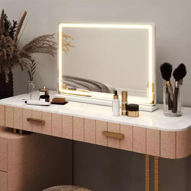 Miroir de courtoisie MAYEERTY avec commande tactile carrée à intensité variable