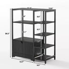 Meuble de bar à café – Petite station de café de ferme de 31,6 pouces avec portes, organisateur de buffet rustique pour la maison, le coin, le bar