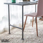 Plateau de bureau en bois massif gris Riverstone RESTORE par Pipe Decor