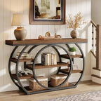 Lantine 47 Console Tables, Table d'entrée industrielle à 5 niveaux, Table de canapé étroite derrière le canapé pour le salon, le couloir, le foyer