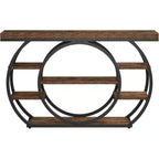 Lantine 47 Console Tables, Table d'entrée industrielle à 5 niveaux, Table de canapé étroite derrière le canapé pour le salon, le couloir, le foyer