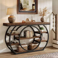 Lantine 47 Console Tables, 5-Tier Industrial Entryway Table, Narrow Sofa Table Behind Couch for Living Room, Hallway, Foyer