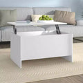 Coffee Table White Engineered wood Standard Coffee Table
