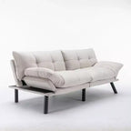Canapé-lit convertible moderne Homy Casa avec dossier réglable et coussin moelleux, pour salon ou chambre d'amis