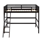 Okak 79.5IN Lit mezzanine pour enfants, taille double, avec échelle, lit double avec barrières de sécurité, cadres de lit pour chambre d'enfants, salle de jeux, salon