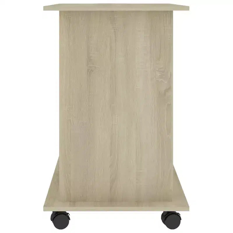 Bureau informatique Chêne Sonoma Bois d'ingénierie Compact Coulissant