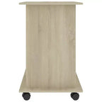 Bureau informatique Chêne Sonoma Bois d'ingénierie Compact Coulissant