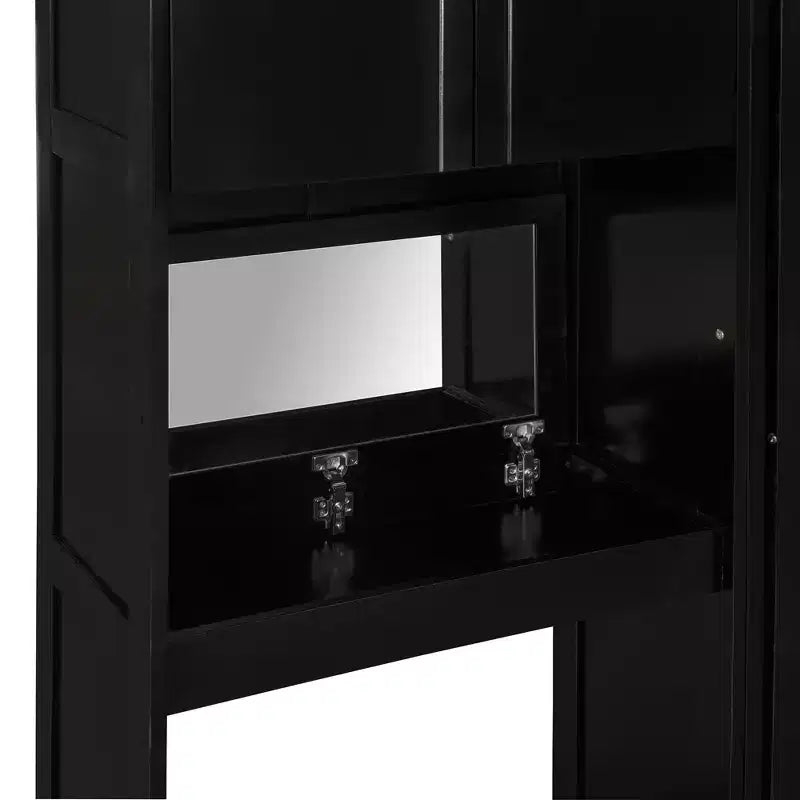 Lit escamotable Queen Size peu encombrant avec bureau, coiffeuse avec miroir et armoires - ModernLuxe