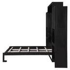Lit escamotable Queen Size peu encombrant avec bureau, coiffeuse avec miroir et armoires - ModernLuxe