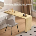 Tables de toilette escamotables, commodes, armoires de rangement Luck Live Mid-Century Modern en bois naturel