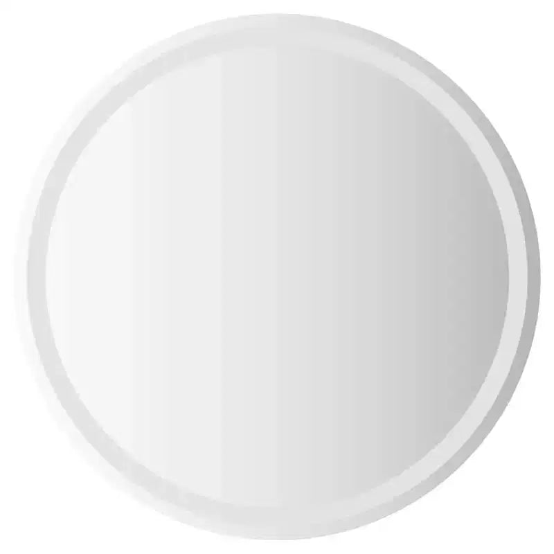 Miroir de salle de bain LED en verre transparent, 70 cm de diamètre