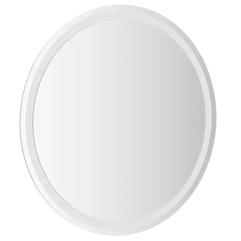 Miroir de salle de bain LED en verre transparent, 70 cm de diamètre