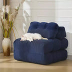 Garvee 34.25x74.8 Canapé-lit pliant simple, fauteuil-lit convertible avec oreiller, chaise et matelas pliants portables