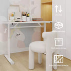 Okak Bureau réglable en hauteur de 100 cm, table d'ordinateur polyvalente, bureau d'écriture pour salon, bureau, salle de classe
