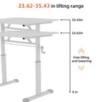 Okak Bureau réglable en hauteur de 100 cm, table d'ordinateur polyvalente, bureau d'écriture pour salon, bureau, salle de classe