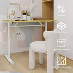 Okak Bureau réglable en hauteur de 100 cm, table d'ordinateur polyvalente, bureau d'écriture pour salon, bureau, salle de classe