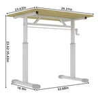 Okak Bureau réglable en hauteur de 100 cm, table d'ordinateur polyvalente, bureau d'écriture pour salon, bureau, salle de classe