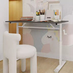 Okak Bureau réglable en hauteur de 100 cm, table d'ordinateur polyvalente, bureau d'écriture pour salon, bureau, salle de classe