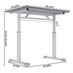 Okak Bureau réglable en hauteur de 100 cm, table d'ordinateur polyvalente, bureau d'écriture pour salon, bureau, salle de classe