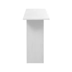 Okak 60IN Table Console Courbée Moderne avec Placage de Frêne, Table d'Entrée avec Étagère Inférieure, Table de Couloir pour Salon, Foyer