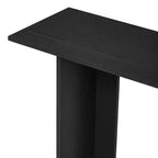 Okak 60IN Table Console Courbée Moderne avec Placage de Frêne, Table d'Entrée avec Étagère Inférieure, Table de Couloir pour Salon, Foyer