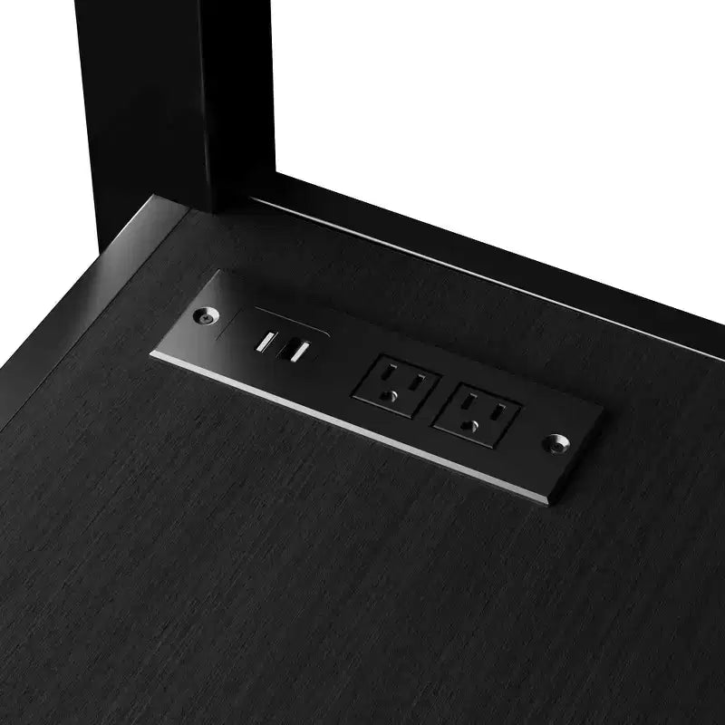 Lit mezzanine Whisen Metal complet avec armoire, éclairage LED, bureau en L et USB, matériaux de qualité supérieure pour la stabilité