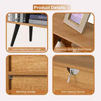 Étagère à 10 cubes en bois, meuble de rangement à 3 niveaux avec 5 pieds en fer et système anti-basculement, étagère de présentation ouverte pour bureau à domicile