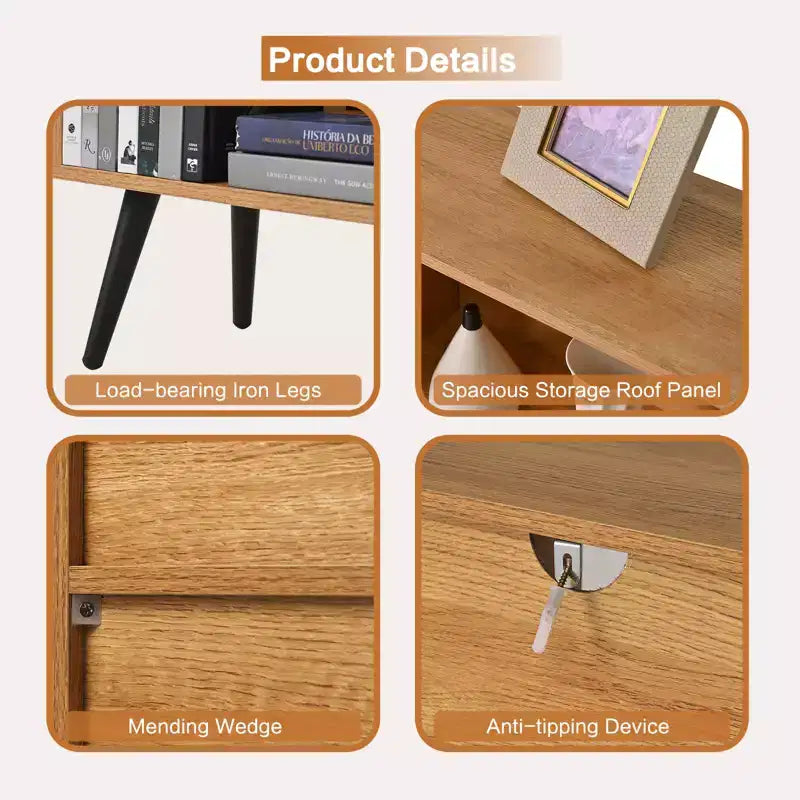 Étagère à 10 cubes en bois, meuble de rangement à 3 niveaux avec 5 pieds en fer et système anti-basculement, étagère de présentation ouverte pour bureau à domicile