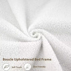 Cadre de lit simple - Tête de lit de rangement à 2 niveaux, lit plateforme rembourré avec station de charge et tiroir, beige (pour enfants/garçons/filles)