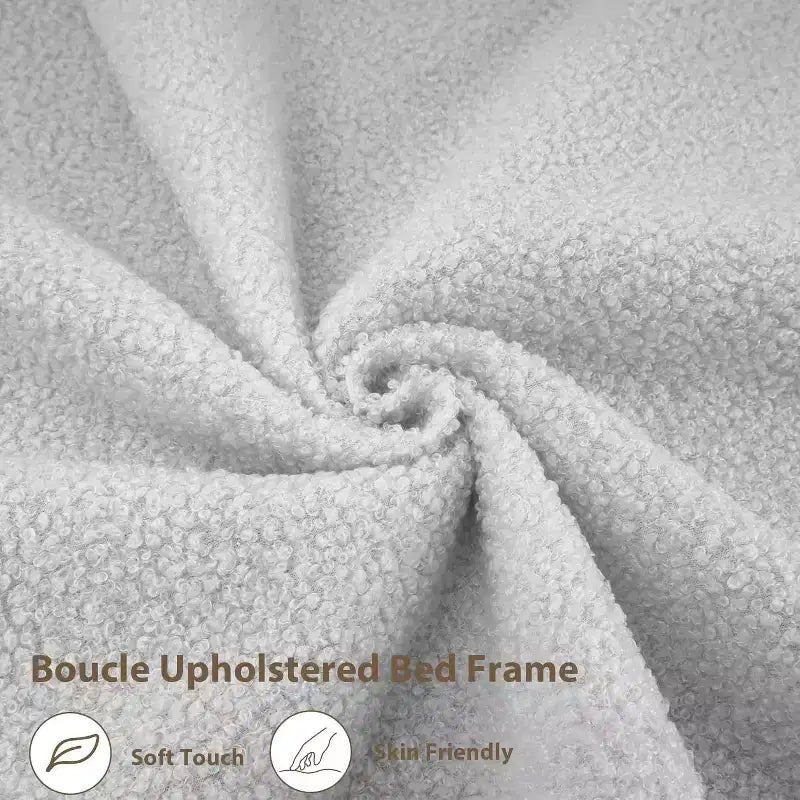 Cadre de lit simple - Tête de lit de rangement à 2 niveaux, lit plateforme rembourré avec station de charge et tiroir, beige (pour enfants/garçons/filles)