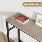 Console avec rangement, table d'entrée, table de style campagnard de 100 cm avec étagères réglables pour entrée, salon, couloir, chambre