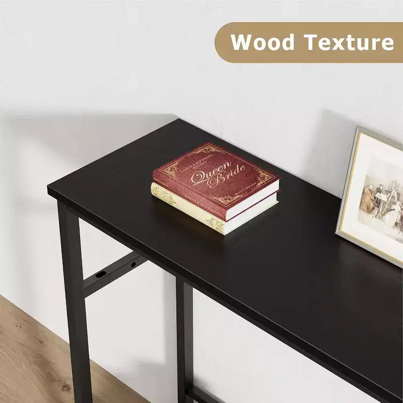 Console avec rangement, table d'entrée, table de style campagnard de 100 cm avec étagères réglables pour entrée, salon, couloir, chambre
