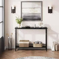 Console table with storage, entryway table, 39.3 inch country style table with adjustable shelves for entryway, living room, hallway, bedroom