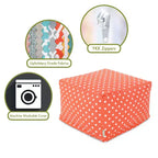 Majestic Home Goods, pouf ottoman Ikat Dot