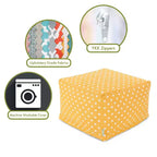 Majestic Home Goods, pouf ottoman Ikat Dot