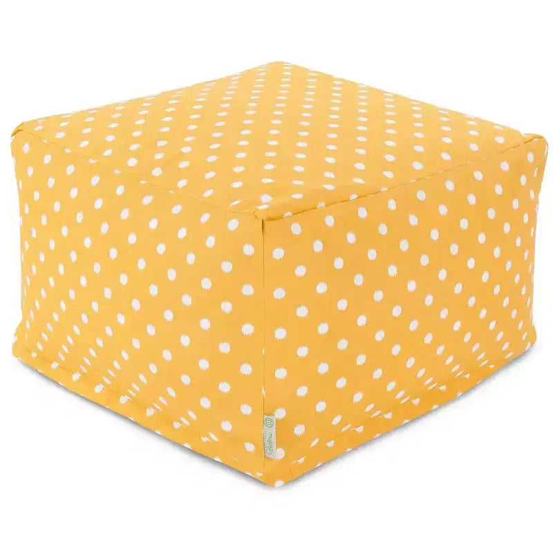 Majestic Home Goods,Ottoman Pouf Ikat Dot