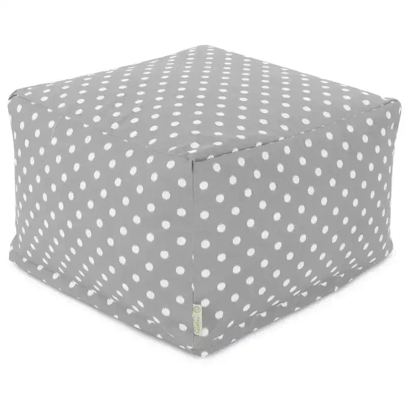 Majestic Home Goods, pouf ottoman Ikat Dot