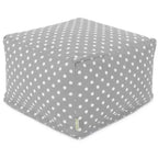 Majestic Home Goods, pouf ottoman Ikat Dot