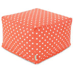 Majestic Home Goods, pouf ottoman Ikat Dot