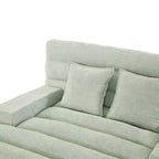 Canapé méridienne moderne Merax en chenille réglable avec éclairage LED RVB