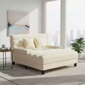 Merax Modern Chenille Adjustable Chaise Lounge Sofa with RGB LED Lighting