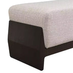 Banc rembourré en bois Christopher Knight Home Vivien, de style moderne du milieu du siècle, avec coussins épais et moelleux