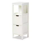 Armoires de rangement utilitaires en bois HomeStock de 36 po H et 24 po L avec 2 portes et 2 étagères