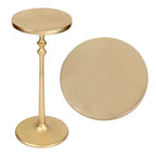 JONATHAN Y Lulu Table d'appoint décorative ronde en métal de style Art déco classique de 49,5 cm