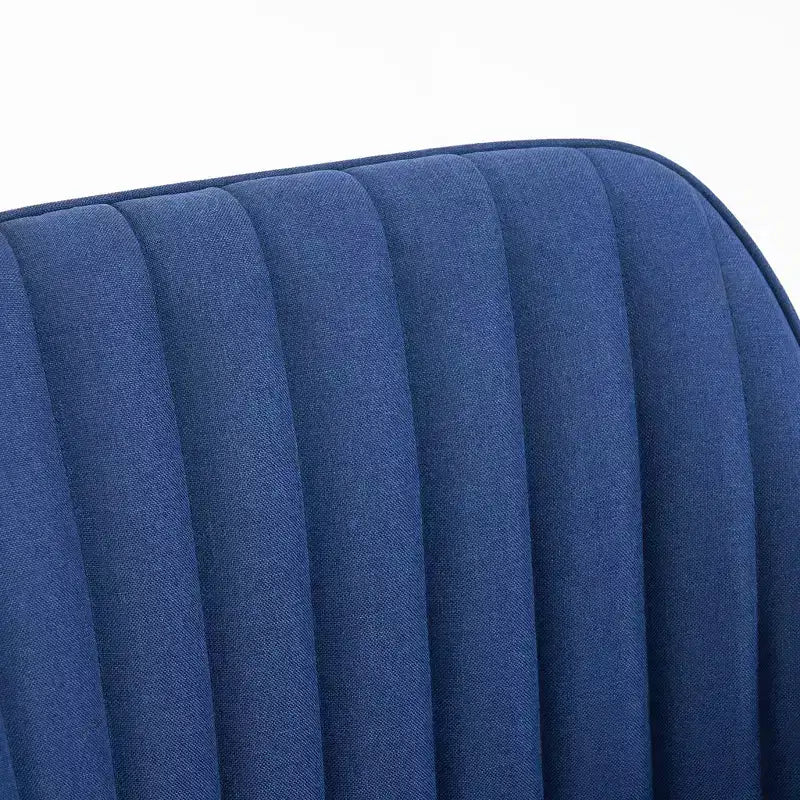 Fauteuil pivotant capitonné Furniliving en lin pour bureau, salon ou chambre à coucher